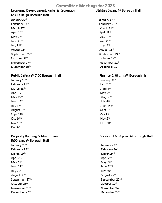 News & Events Catawissa Borough, Pennsylvania Established 1774