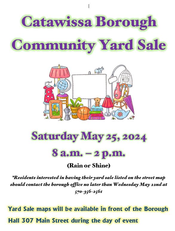 News & Events Catawissa Borough, Pennsylvania Established 1774